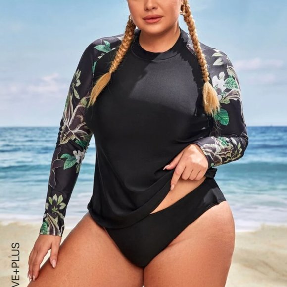 2XL 3 Piece Rash Guard Bathing Suit - Picture 1 of 2